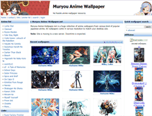 Tablet Screenshot of muryou-anime-wallpaper.net